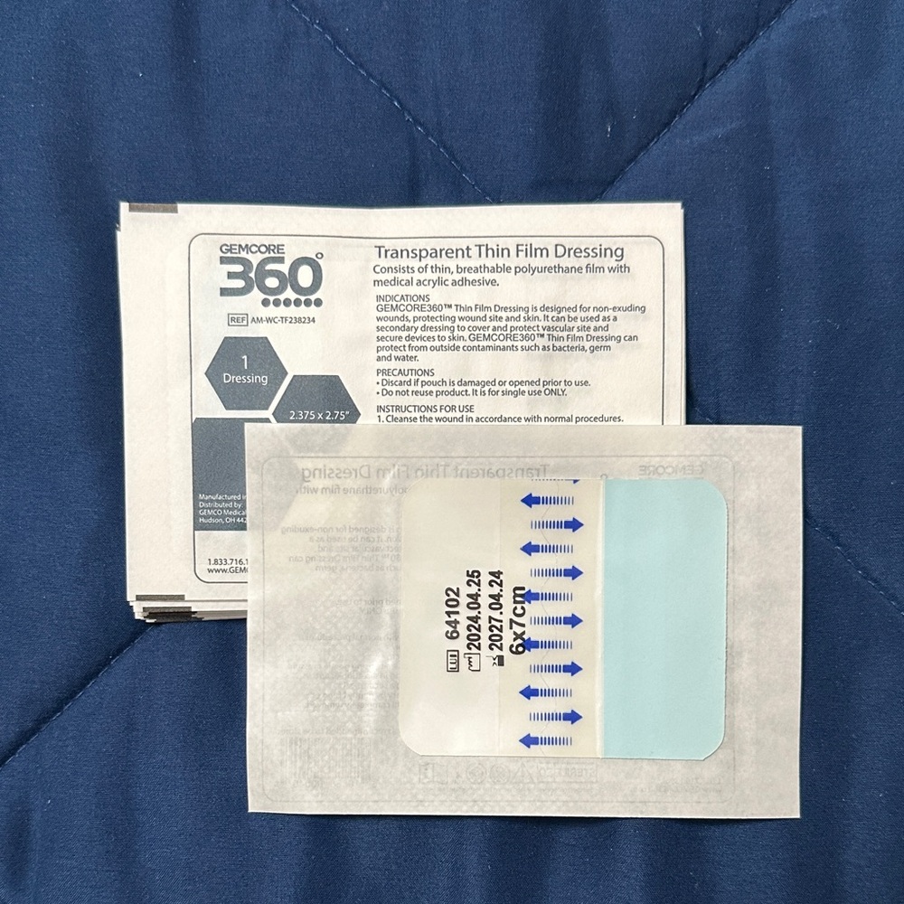 75 Gemcore 360 Transparent Thin Film Dressing
